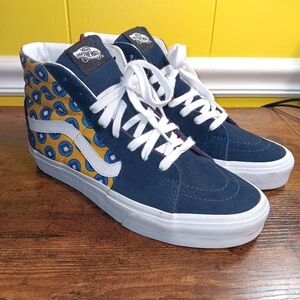 Vans Shoes Mens 7.5 Womens 9 Sk8-Hi Tie Print Suede Canvas Skateboarding